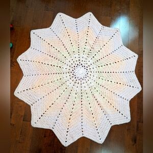 Handmade crochet baby blanket unisex